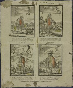 Bedelaar. Krygsman. Boer. Edelman-Catchpenny print-Borms 0966