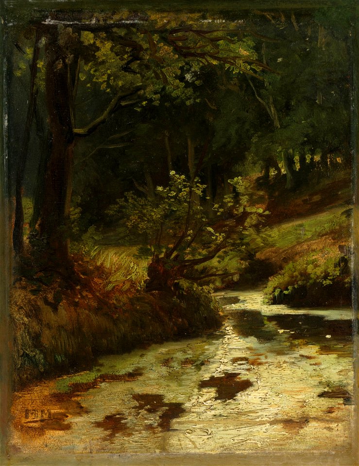 Beek in het bos bij Oosterbeek Rijksmuseum SK-A-2275