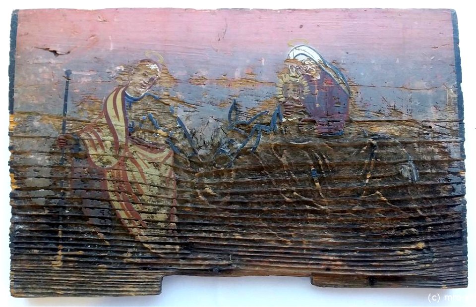 Beg sv. Družine v Egipt (panjska končnica, 1864)
