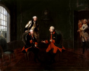 Begegnung zwischen Friedrich der Große und Kaiser Joseph II. in Neiße - Google Art Project