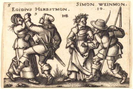Sebald Beham - September and October - Google Art Project