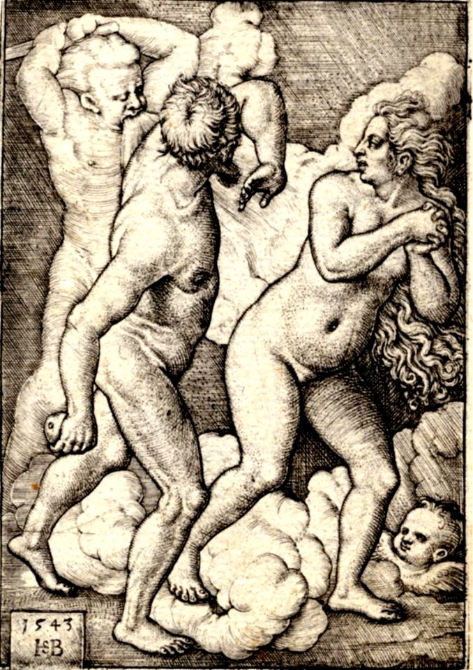 Beham Adam et Eve chassés du paradis