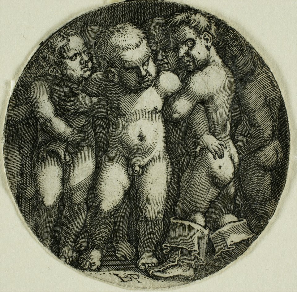 Sebald Beham - Acht nackte Knaben (Chicago)