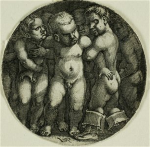 Sebald Beham - Acht nackte Knaben (Chicago)