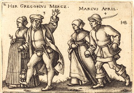 Sebald Beham - März und April (Washington)