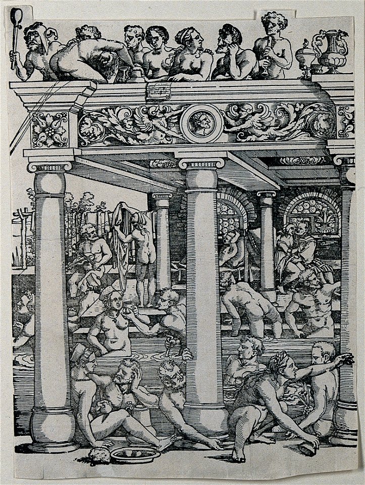 The fountain of youth. Woodcut by H.S. Beham, ca. 1536. Wellcome V0047647EL