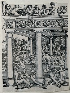 The fountain of youth. Woodcut by H.S. Beham, ca. 1536. Wellcome V0047647EL