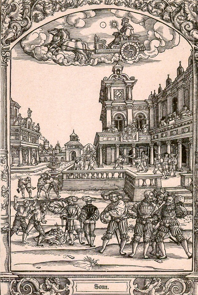 Beham oder Pencz-Die sieben Planeten-Venus-Sonn-1531