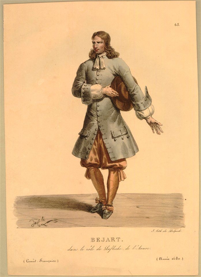 Bejart, dans le role de Lafleche, de l'Avare (BM 1871,1209.2552)