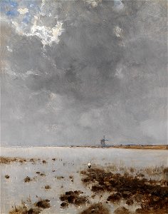Bela von Spanyi Meereslandschaft mit Mühle