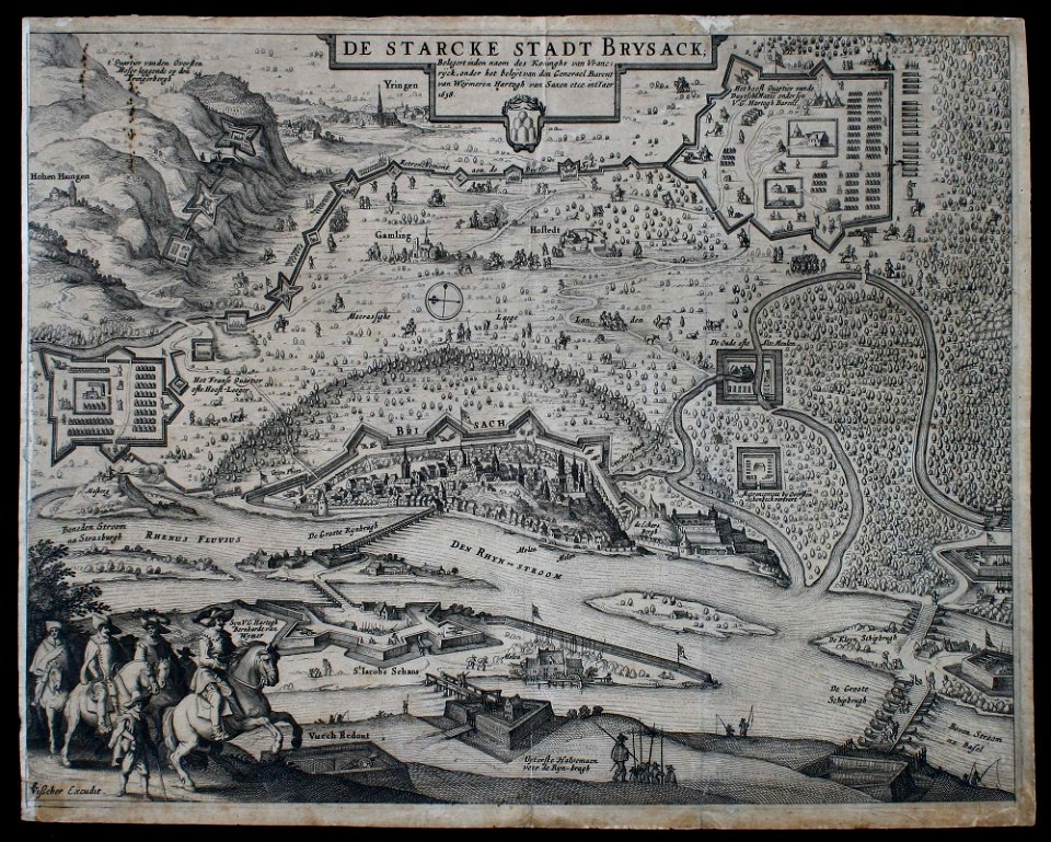 Belagerung von Breisach-1638-Claes Jansz. Visscher-II