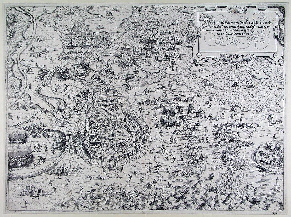 Beleg van Haarlem in 1573 - Siege of Haarlem in 1573 (Frans Hogenberg)