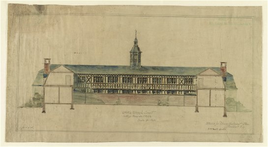 Belcourt, summer estate for Oliver H.P. Belmont, Newport, R.I. Front elevation) - R.M. Hunt archt LCCN2015645451
