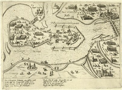 Beleg van Schenkenschans door de Spanjaarden 1599