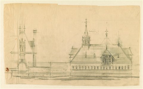 Belcourt, summer estate for Oliver H.P. Belmont, Newport, R.I. Elevation LCCN2015645541