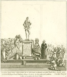 Belgen brengen hun geld naar Van der Noot, anoniem, 1787 - 1800