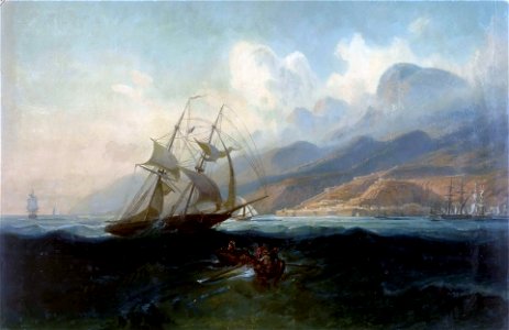 Ferdinand Bellermann - Ansicht von La Guaira vom Meer aus (1842-45)