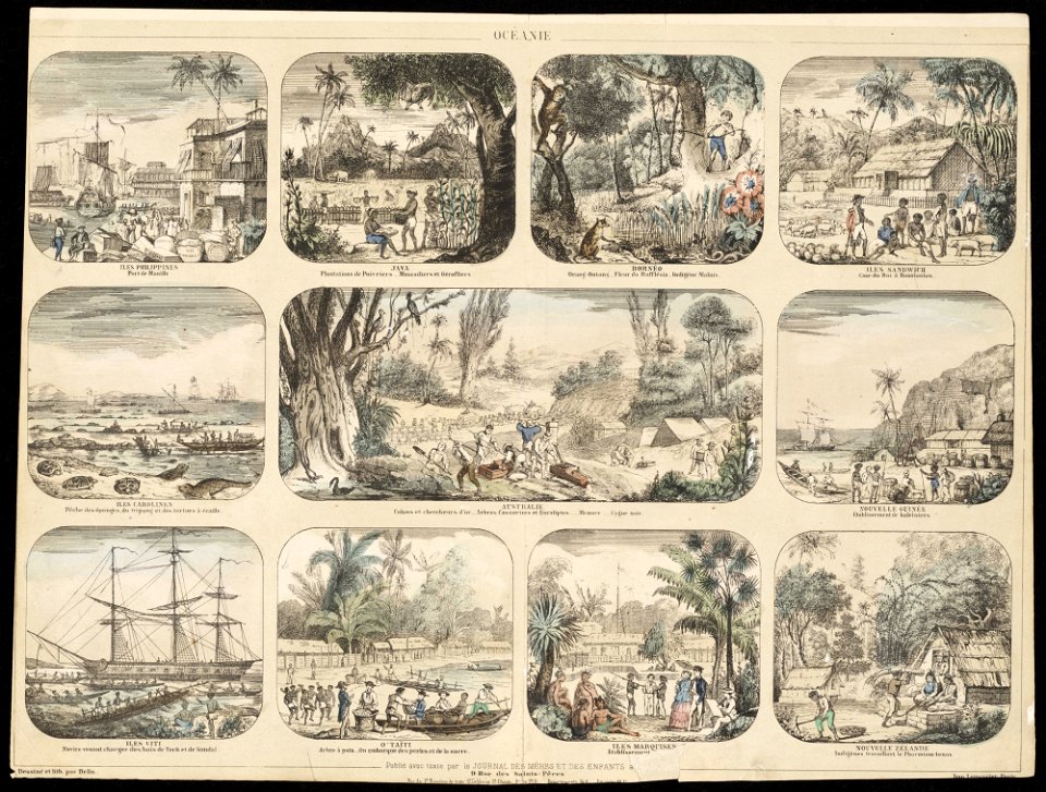 Belin, Oceanie, 1854
