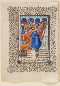Belles Heures du duc de Berry - MetMuseum 54.1.1 f131v (Mocking of the Christ). Free illustration for personal and commercial use.