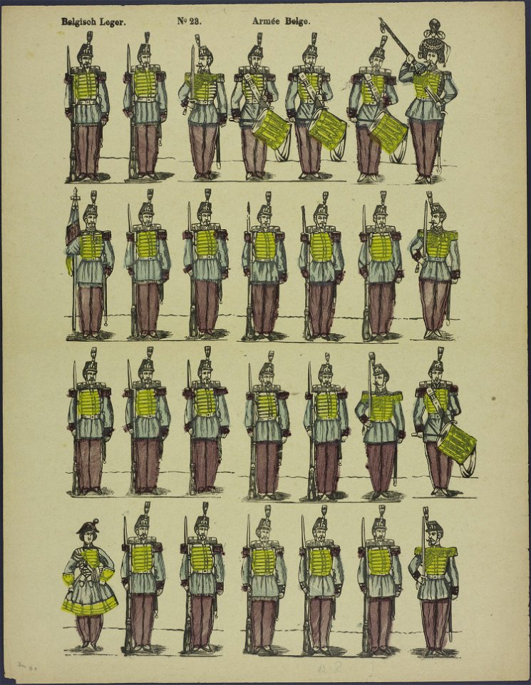 Belgisch leger-Catchpenny print-Borms 0013