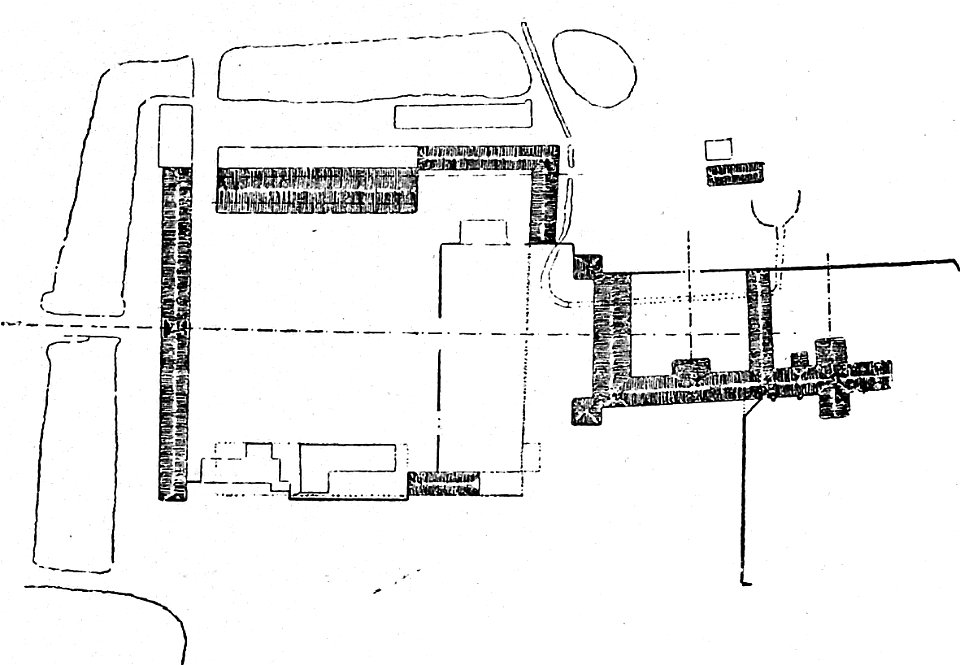 Beliggenhedsplan dronninglund 1917