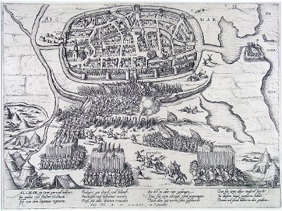 Beleg van Alkmaar 1573 (Frans Hogenberg)
