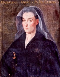 Bellezze di Artimino (al 'gomito') - Maddalena de' Medici nei Capponi. Free illustration for personal and commercial use.