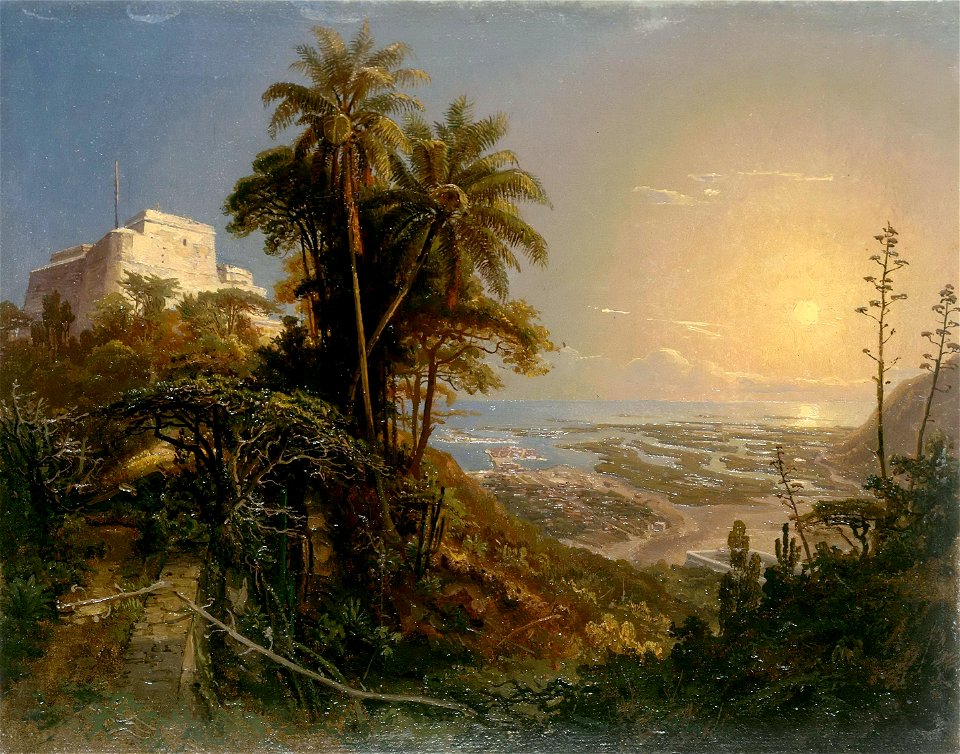 Vista de Puerto Cabello (1843) Ferdinand Bellermann.