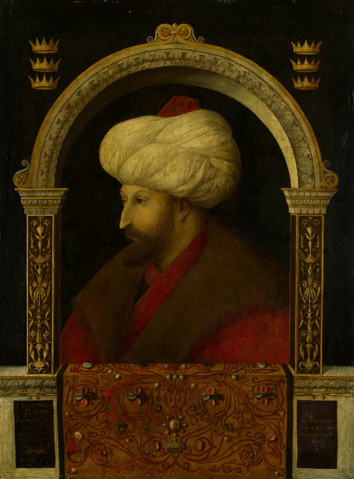 Bellini, Gentile - Portrait of Mehmed II - National Gallery, London