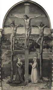 Bellini - Crocifissione di Cristo con santa Maria Maddalena e donatrice, inv. 582