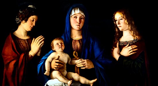 Accademia - Madonna con Bambino tra le sante Caterina e Maria Maddalena - Giovanni Bellini - Cat 613