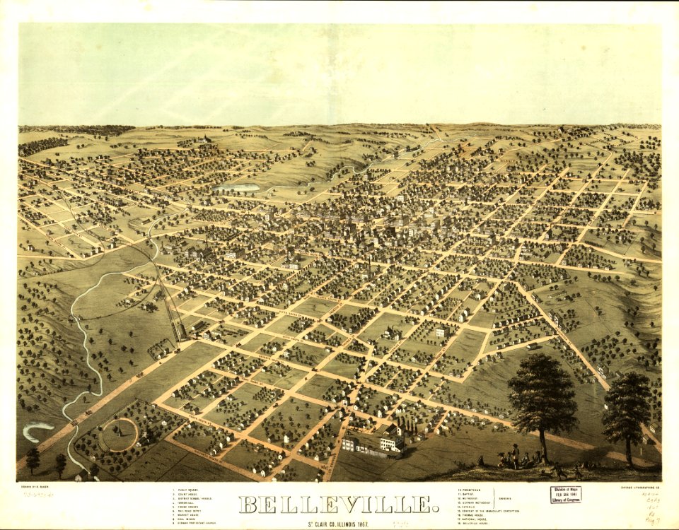 Belleville, St. Clair Co., Illinois 1867. LOC 73693343