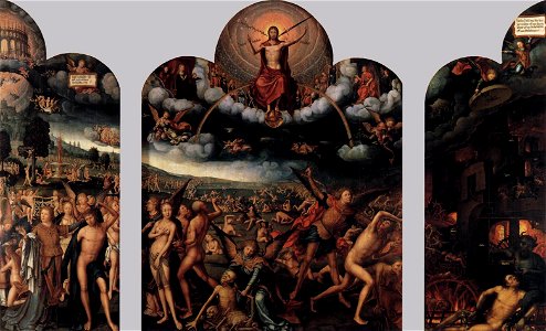 Bellegambe The Last Judgment. Free illustration for personal and commercial use.