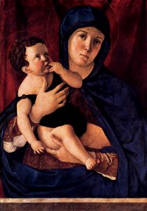 Giovanni Bellini - Madonna and Child - WGA1672. Free illustration for personal and commercial use.