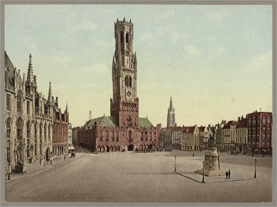 Belgique. Bruges. La Grande Place et le Beffroi LCCN2017659117