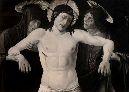 Bellini Gentile, Cristo in pietà tra la Madonna e san Giovanni Evangelista, 27375
