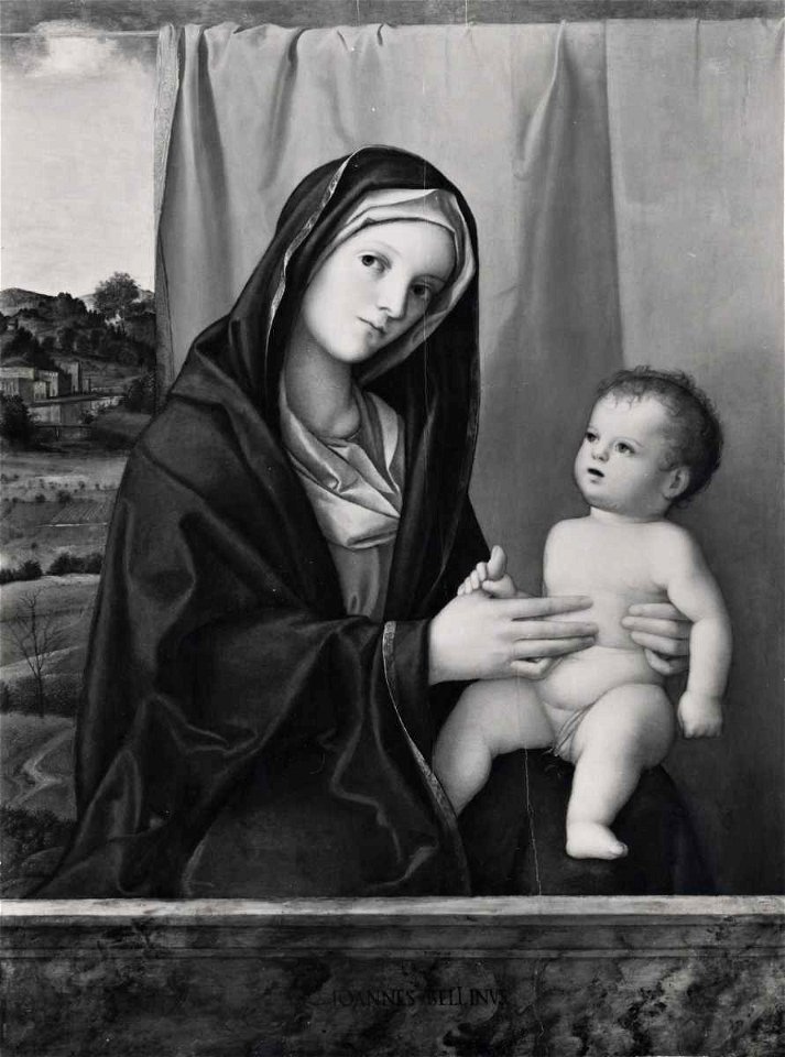 Bellini, bottega - Madonna con Bambino, Collezione Cook