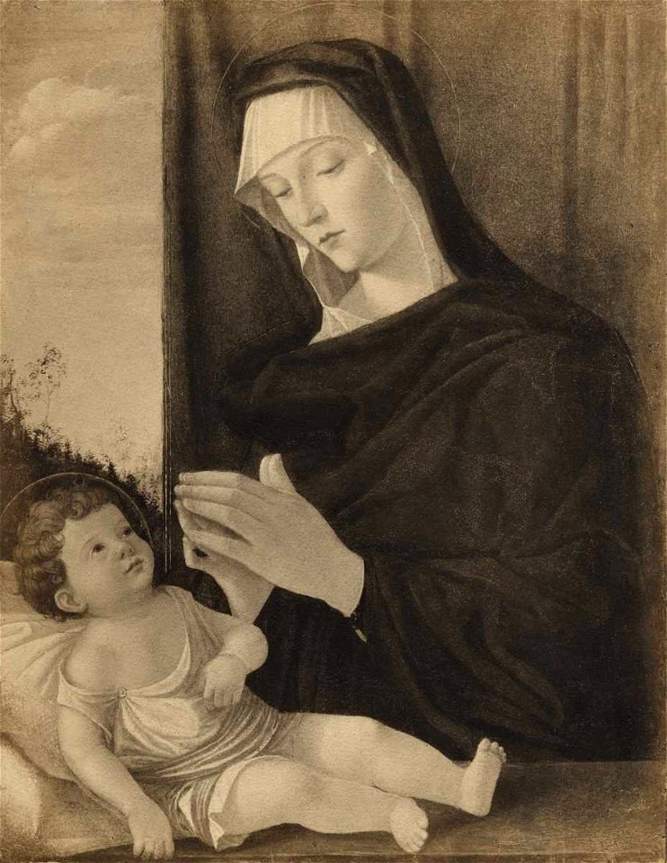 Bellini - Madonna in adorazione del Bambino, Villa I Tatti