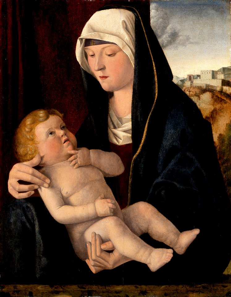 Workshop of Bellini, Giovanni - Madonna and Child - Google Art Project