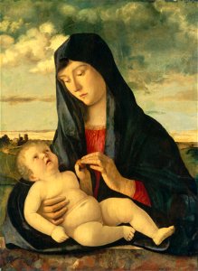 Madonna and Child in a Landscape E11421