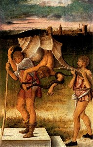 Giovanni bellini, quattro allegorie, menzogna