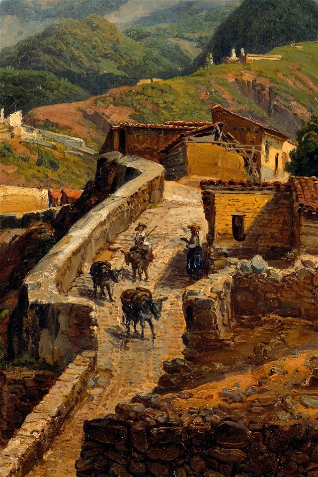 Ferdinand Bellermann - Straße in La Guaira (1842-45)