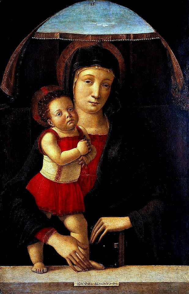 Giovanni bellini, madonna col bambino pavia