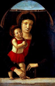 Giovanni bellini, madonna col bambino pavia