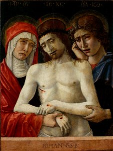 Bellini, Giovanni - Pietà with Madonna and St. John the Evangelist - Accademia Carrara Bergamo