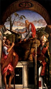 Bellini, Sts Christopher, Jerome and Louis of Toulouse