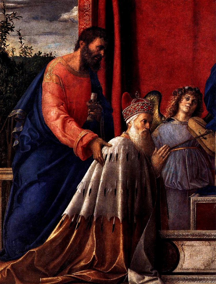 Giovanni Bellini - Barbarigo Altarpiece (detail) - WGA01723