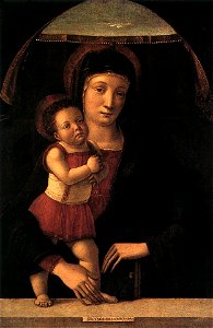 Giovanni Bellini - Madonna with Child - WGA01624. Free illustration for personal and commercial use.