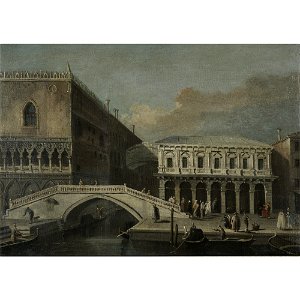 Bellotto - Circle of - VENICE, A VIEW OF THE BRIDGE OF SIGHS AND THE PALAZZO DUCALE, lot.227
