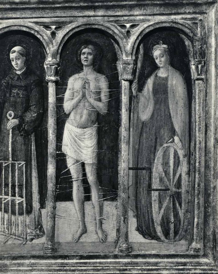 Bellini - San Bernardino da Siena, Sant'Onofrio, Santo Stefano, San Bartolomeo, San Lorenzo, San Sebastiano, Santa Caterina, 61826 gw